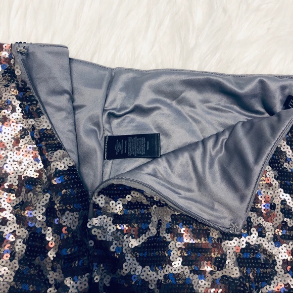 EXPRESS Sequin Leopard Mini Skirt - Picture 5 of 5